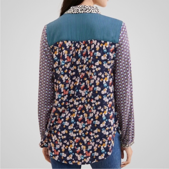 Anthropologie Maeve Mixed Pattern Button
Front Top Size XS - Picture 3 of 11